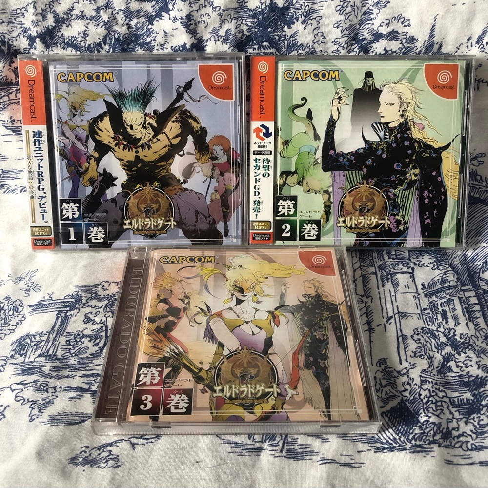 SEGA DreamCast ELDORADO GATE vol.1,2 &3 NTSC-J 1&2 factory sealed 3 EUC.